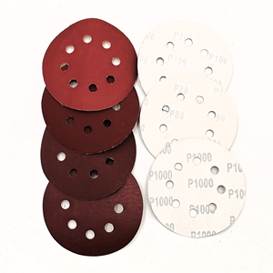 قرص صنفرة من أكسيد الألومنيوم 5 بوصة و 8 فتحات من الكرافت الألمانية 8 فتحات لتطبيقات الكشط المداري العشوائي - Product Image 1