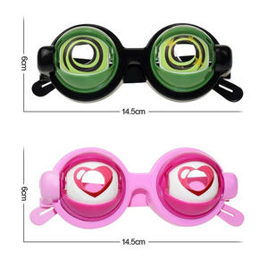 Gafas Googly Eyes New <span class=keywords><strong>Strange</strong></span> Spoof Toys Horror Eyeball Glasses Party Decor Pull String Wink para niños PartyToys Halloween - Product Image 2