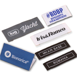 Vente en gros d'étiquette de logo de broderie à haute densité personnalisée Logo de marque Vêtement tissé Vêtements de mode durables - Product Image 3