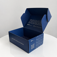 Caja de Cartón Corrugado para Envíos de Comercio Electrónico con Logotipo Personalizado, con Estructura Plegable y Tapa Encajable, para Caja de Suscripción de Cosméticos y Cuidado de la Piel
