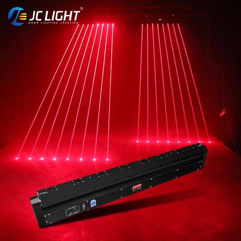 Rgb 500mw x 8 pièces lumière Laser à faisceau mobile rouge pour scène Disco Pub Gym fête lumières 8 yeux scène Lazer lumière