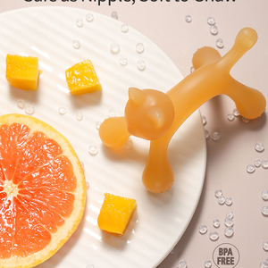 Sans Bpa Doux Bébé Mignon <span class=keywords><strong>Chaton</strong></span> Forme Silicone Jouets De Dentition Bébé Dentition Sucette Enfants Sucette - Product Image 4