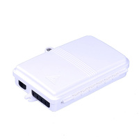 Boîtier de distribution extérieur étanche FIBERVISION A04F 4 fibres FTTH IP65, boîtier de distribution de fibre optique 4 cœurs, boîtier NAP