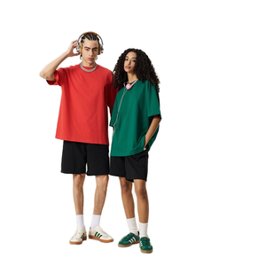 Camiseta Básica de Algodón para Verano, Estilo Urbano Unisex, Cuello Redondo, Estilo Casual Holgado, Multicolor, Manga Corta, Camiseta Básica al por Mayor - Product Image 1