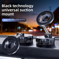 Penyangga Ponsel Mobil Magnetik Vakum Adsorpsi Lipat dengan Suction Cup untuk Dashboard, Kaca, dan Meja