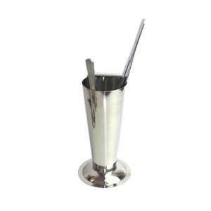 Contenedor de pinzas de acero inoxidable con forma de cono y tapa para uso médico, protección contra la corrosión, tamaño grande, mediano y pequeño - Product Image 4