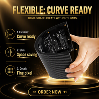 Module LED flexible P2.5, écran d'affichage incurvé intérieur, panneau souple pliable pour scène, centre commercial, exposition