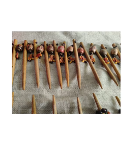 Élégante Pince à Cheveux en Bois Faite à la Main avec Texture Naturelle pour un Style Quotidien et Ethnique - Product Image 6