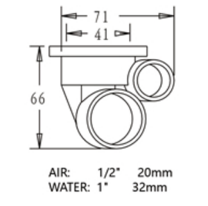 <span class=keywords><strong>Buses</strong></span> de jets d'eau chromées H02-F64 <span class=keywords><strong>pour</strong></span> <span class=keywords><strong>jacuzzi</strong></span> et baignoire à remous - Product Image 5