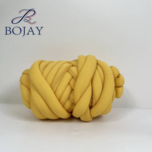 Bojay 500g topu 2cm süper tıknaz örgü tüp makine yıkanabilir çizgili iplik el örgü için - Product Image 4