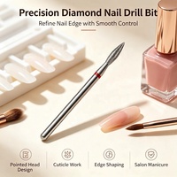 Foret à ongles en métal Evolisse pour manucure en salon - Outil professionnel pour le nail art, idéal pour le ponçage des ongles en acrylique et le nettoyage des cuticules