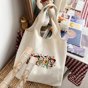 <span class=keywords><strong>Mickey</strong></span>'s-Sac fourre-tout en toile personnalisé pour voyage et shopping réutilisable, modè<span class=keywords><strong>le</strong></span> 2024, 1 pièce - Product Image 4