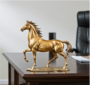 تمثال بيجاسوس معدني برونزي عصري مخصص بأسلوب نورديك، تمثال رأس حصان تقليدي مصنوع بتقنية الطباعة الحريرية - Product Image 6