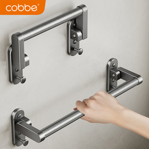 Barra de Apoyo Plegable para Baño Muxin, de Aluminio, Soporta 15 kg, Diseño Moderno y Simple para la Seguridad de Personas Mayores - Product Image 1