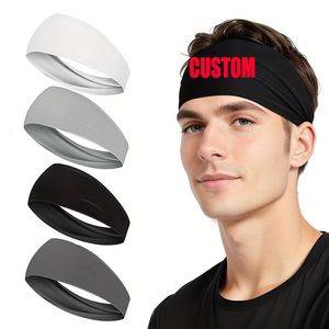 JX Wholesale Fashion Accessoires de <span class=keywords><strong>cheveux</strong></span> pour hommes et femmes, Bandeaux élastiques larges anti-transpiration pour le sport, Bandanas ethniques, Vente chaude - Product Image 1