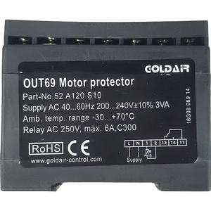 เครื่องป้องกันมอเตอร์ Out69โกลด์200-240V รีเลย์ควบคุม6A 50/60Hz - Product Image 1