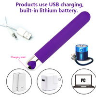 Gelance Bullet Head USB Kabelloser Vibrator mit IPX7 Wasserschutz, Latex G-Punkt-Stimulator mit starkem Schock, Mini-Vibrator für Frauen