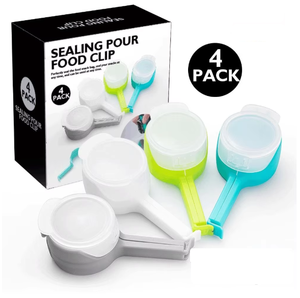 Clip de scellage multifonctionnel créatif pour la conservation des aliments et des feuilles de thé, anti-humidité, avec bec verseur pour snacks domestiques - Product Image 6