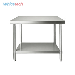 Material de alta calidad, acero inoxidable 304, varios tamaños, mesa de trabajo comercial de acero inoxidable para <span class=keywords><strong>restaurante</strong></span> comercial - Product Image 1