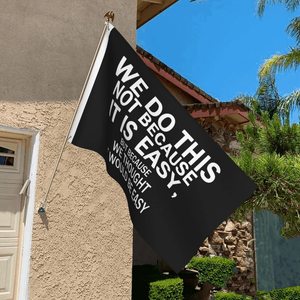 Non lo facciamo solo <span class=keywords><strong>perché</strong></span> IT è facile. Decorazione per bandiera da esterno Black Flag 3*5Ft - Product Image 2
