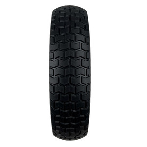 Rueda de 10 pulgadas con neumático sólido para carriolas, espuma de PU rígida, capacidad de carga de 180 lb, color gris - Product Image 3