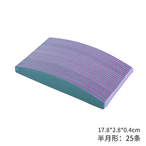 <b>Nail</b> <b>File</b> Half Moon Shaped Washable Sanding Strip Double Sided Varying Coarseness <b>Nail</b> Shaping Tool For General Use - Product Image 5
