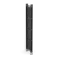 Morgie Étagère de rangement pliable en métal à 4 couches Étagères blanches pour bureau, maison, cuisine ou salon pour chaussures