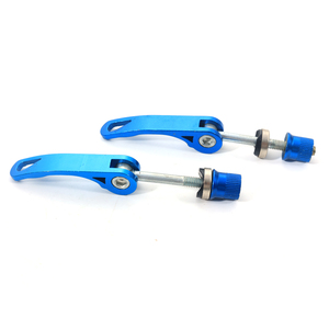 Penjepit Tiang Sadel Tuas Cam Lepas Cepat Aluminium Anodized Biru - Product Image 2