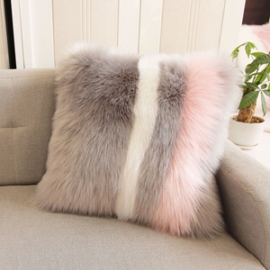 High Quality Lux Popular Cotton Pillow Cases Super Soft &amp; <strong>Fluffy</strong> <strong>Cushion</strong> Covers for Sofa - Product Image 4