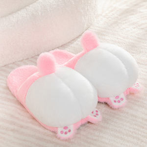 Zapatillas de casa informales con animales de peluche, bonitas pantuflas de perro, corgi ass, venta directa de fábrica, 2022 - Product Image 2