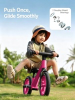 Vélo d'équilibre pour enfants à 2 roues, fourni directement par l'usine, avec roues gonflables en caoutchouc de 12 et 14 pouces, personnalisation OEM et ODM disponible
