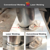 Soudeuse laser à fibre refroidie par eau 4 en 1 pour grilles architecturales, rampes et travaux métalliques ornementaux