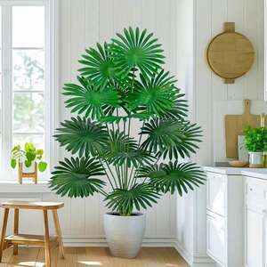 Faux palmier grandeur nature <span class=keywords><strong>en</strong></span> <span class=keywords><strong>pot</strong></span> pour une utilisation intérieure et extérieure sur le patio créant une ambiance de vacances sans arrosage - Product Image 3