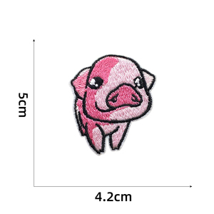 Patchs brodés auto-adhésifs sur <span class=keywords><strong>le</strong></span> thème des animaux mignons collés sur l'étui mobile du téléphone - Product Image 6