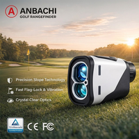 Télémètre laser numérique rechargeable mini personnalisable Anbachi, prise en charge ODM, 1000 m, 7x, écran LCD transmissif, télémètre de golf