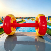 Rouleau géant gonflable pour jeu aquatique d'équipe sur pelouse, idéal pour la Journée sportive scolaire, équipement de jeu interactif pour entreprises