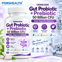 Capsules de Probiotiques à Marque Blanche pour la Santé Intestinale des Adultes, Certifiées ISO, 10-800 Milliards UFC/g, Fabricant de Suppléments OEM/ODM Personnalisé