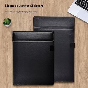 Porte-documents vintage A4 en cuir PU avec reliure spirale, pour bureau, conférence, présentation, classeur rigide, porte-stylo - Product Image 1