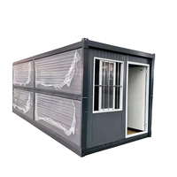 Casa Contenedor Expandible de Lujo, Casa Móvil Prefabricada Moderna para Vivir, Casa Plegable Modular de Doble Ala