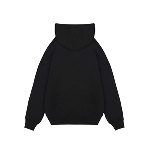 Custom Lined 100% Cotton Long Hoodie with Silk Screen Printed Letter Pattern Anti-Wrinkle One Size Fits All XS to 3XL - Product Image 1