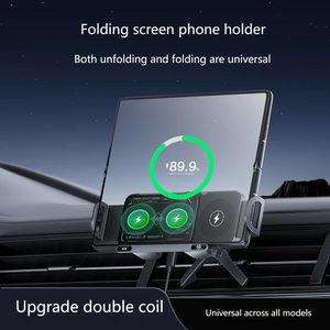 ที่วางโทรศัพท์ติดช่องแอร์หน้าจอพับเก็บได้อเนกประสงค์10W ที่ชาร์จไร้สายแบบแม่เหล็กในรถยนต์สำหรับ Samsung Galaxy Folder 6 <span class=keywords><strong>Flip</strong></span> 6 <span class=keywords><strong>5</strong></span> - Product Image 5