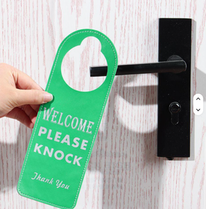 Colgador de Puerta Creativo para Oficina, Etiqueta Colgante de Cuero PU Portátil, Letrero de <span class=keywords><strong>No</strong></span> Molestar - Product Image 5