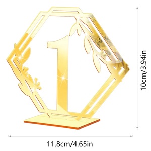 Nouvelles idées <span class=keywords><strong>de</strong></span> produits 2023 <span class=keywords><strong>table</strong></span> <span class=keywords><strong>de</strong></span> mariage en acrylique numéro 1-20 avec support pour réception <span class=keywords><strong>de</strong></span> mariage - Product Image 2