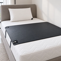 Drap de lit en cuir PU noir, tapis de mise à la terre conducteur et respirant pour un meilleur sommeil, conception antistatique, fourniture d'usine