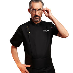 T-shirt avec logo Vêtements <span class=keywords><strong>de</strong></span> travail <span class=keywords><strong>de</strong></span> bonne qualité pour chef Veste <span class=keywords><strong>Homme</strong></span> Bot <span class=keywords><strong>Cuisine</strong></span> Chemise <span class=keywords><strong>de</strong></span> serveur unisexe blanche Uniformes <span class=keywords><strong>de</strong></span> chef féminin - Product Image 6