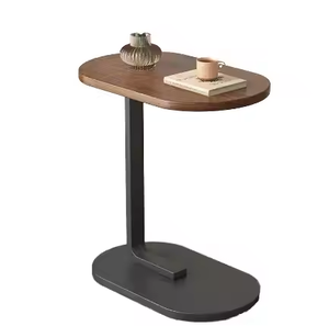 Muebles para el hogar, mesa de centro en forma de <span class=keywords><strong>C</strong></span>, mesa auxiliar rectangular de madera para sala de estar, estudio, cabecera o balcón, mesa de centro pequeña - Product Image 6