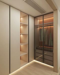 Meubles de chambre à coucher en bois bicolore Design de garde-robe Combinaison de couleurs stratifiées - Product Image 5