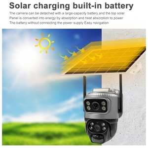 Caméra CCTV V380 WIFI solaire PTZ double objectif 4.0MP version nuit basse consommation - Product Image 5