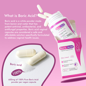 Vente en gros d'<span class=keywords><strong>acide</strong></span> <span class=keywords><strong>borique</strong></span> 600mg pour femmes 30 capsules capsules de poudre de vagin Yoni Pops Suppositoires d'<span class=keywords><strong>acide</strong></span> <span class=keywords><strong>borique</strong></span> de nettoyage de désintoxication - Product Image 5