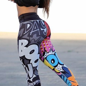Mode femme 3D Imprimé Pantalons De Yoga Leggings Sport GYM Skinny Legging D'entraînement De Bande Dessinée Longue Taille Haute Pantalon Crayon - Product Image 2